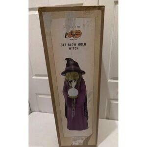 Cracker Barrel Witch Blow Mold Halloween 2024 3ft 36" OOP NIB New 3 Light